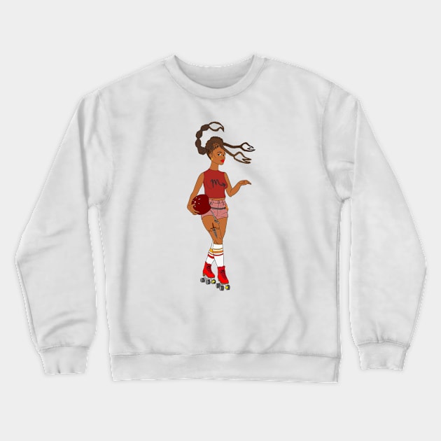 Scorpio Astro Rollergirl Crewneck Sweatshirt by Hotanist